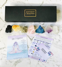 Thumbnail for 7 Chakra Raw Crystal Healing Set - Sentient Creations