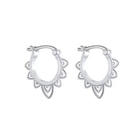 Thumbnail for 7 Chakra Hoop Earrings ~ Sterling Silver