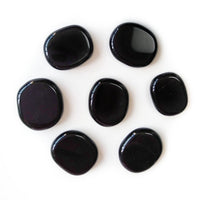 Thumbnail for Black Obsidian Palm Stone