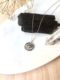 Thumbnail for Protective Eye Coin Pendant Necklace ~ Sterling Silver