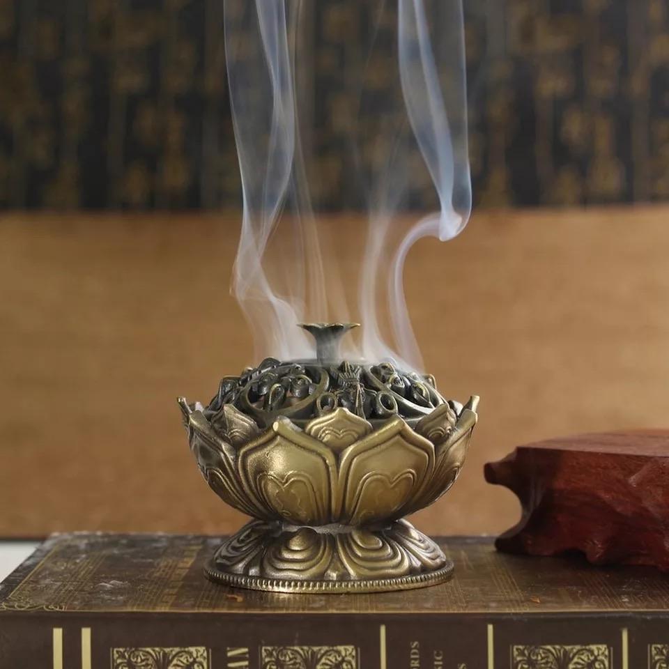 Tibetan Lotus Incense Burner - Sentient Creations